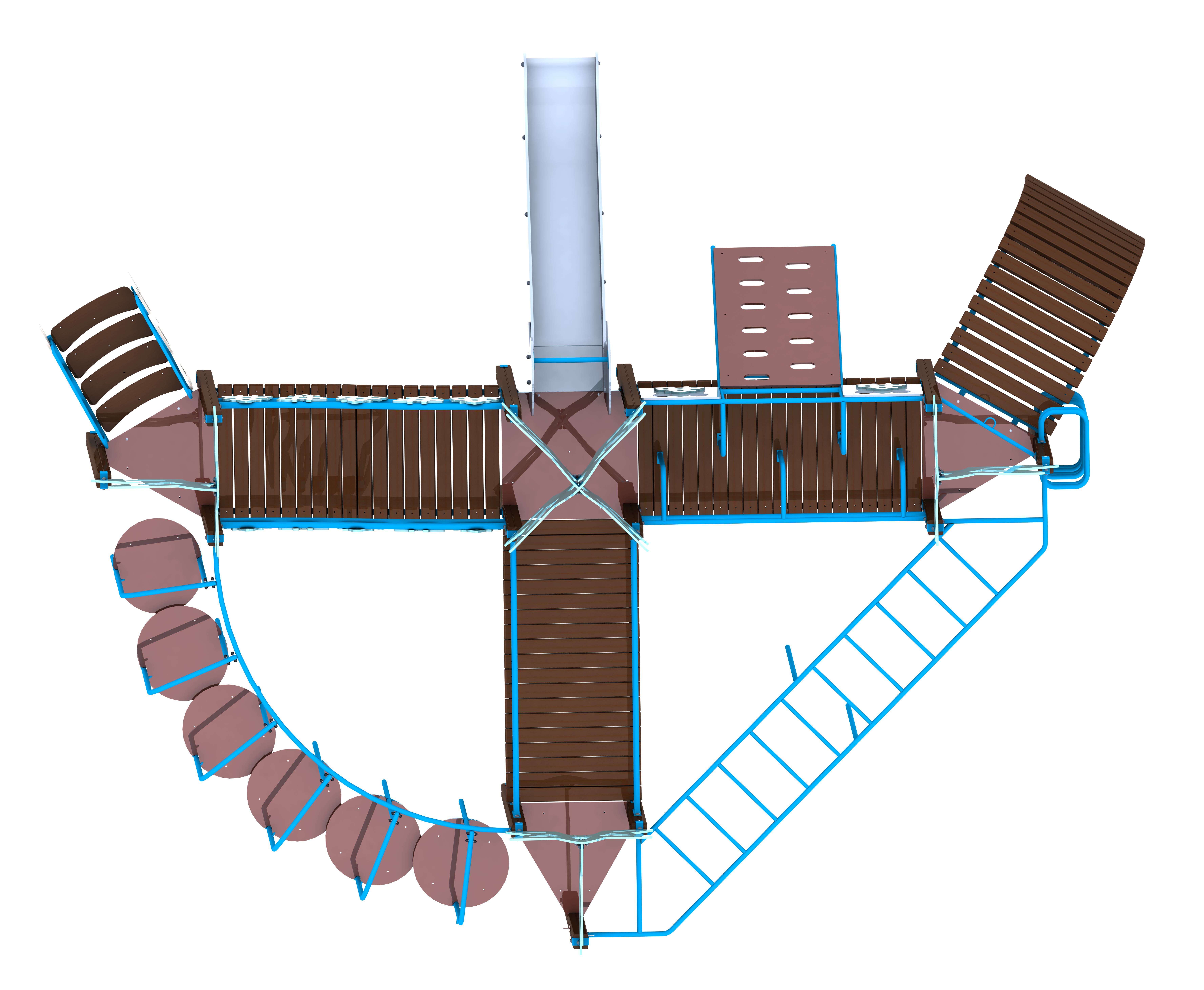 Дитячий комплекс з HDPE-пластику КА808