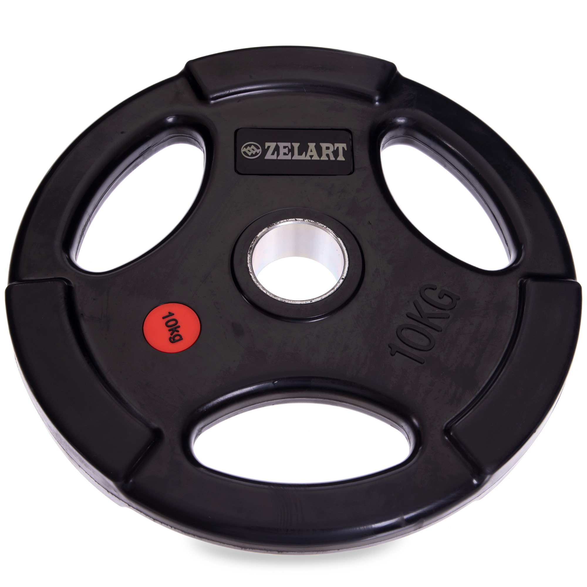 Диски гумові з потрійним хватом Zelart Z-HIT TA-5160 10кг