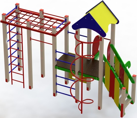 КА712 HDPE Ігровий комплекс