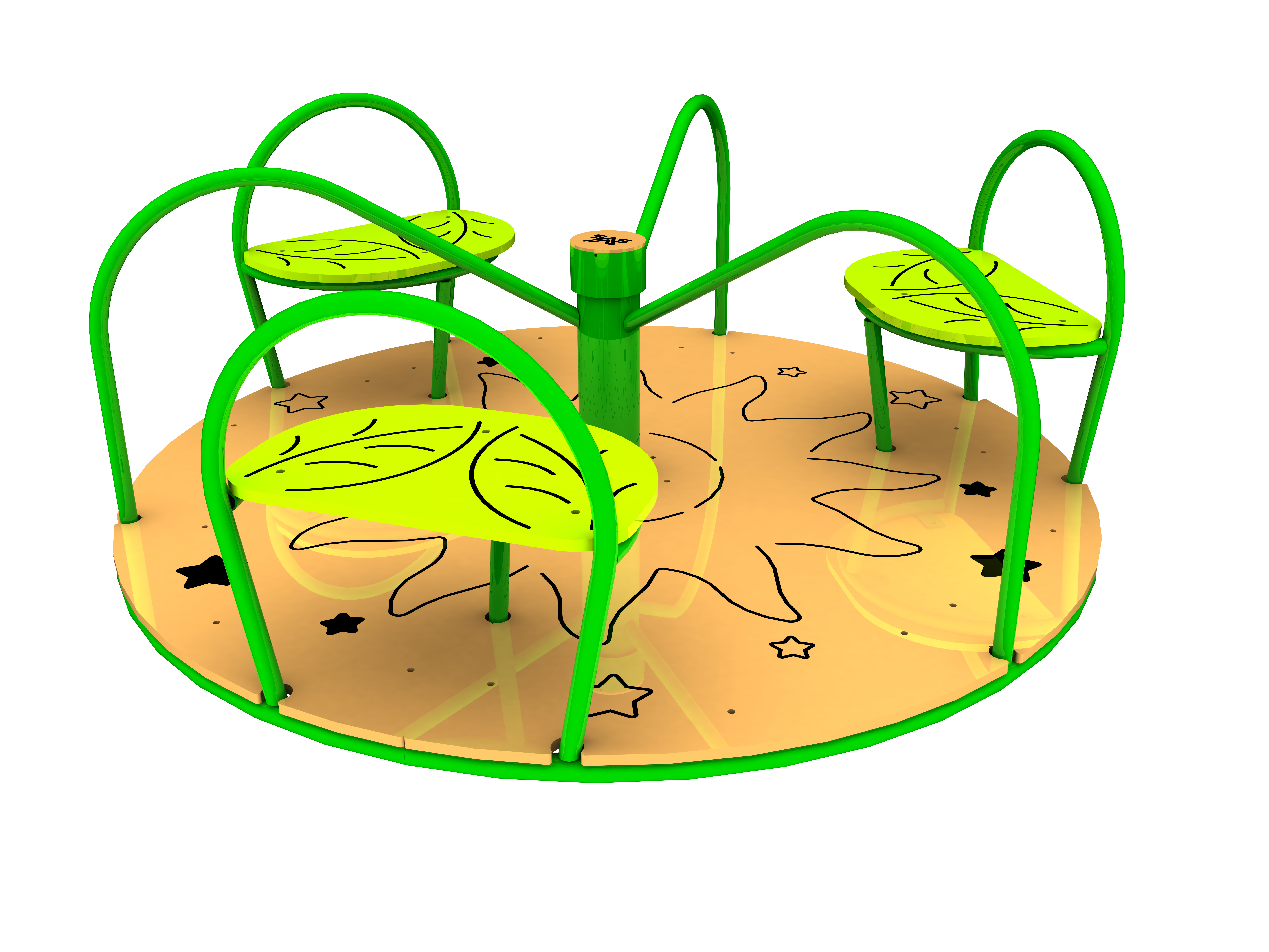 Карусель з HDPE-пластику КА483.1