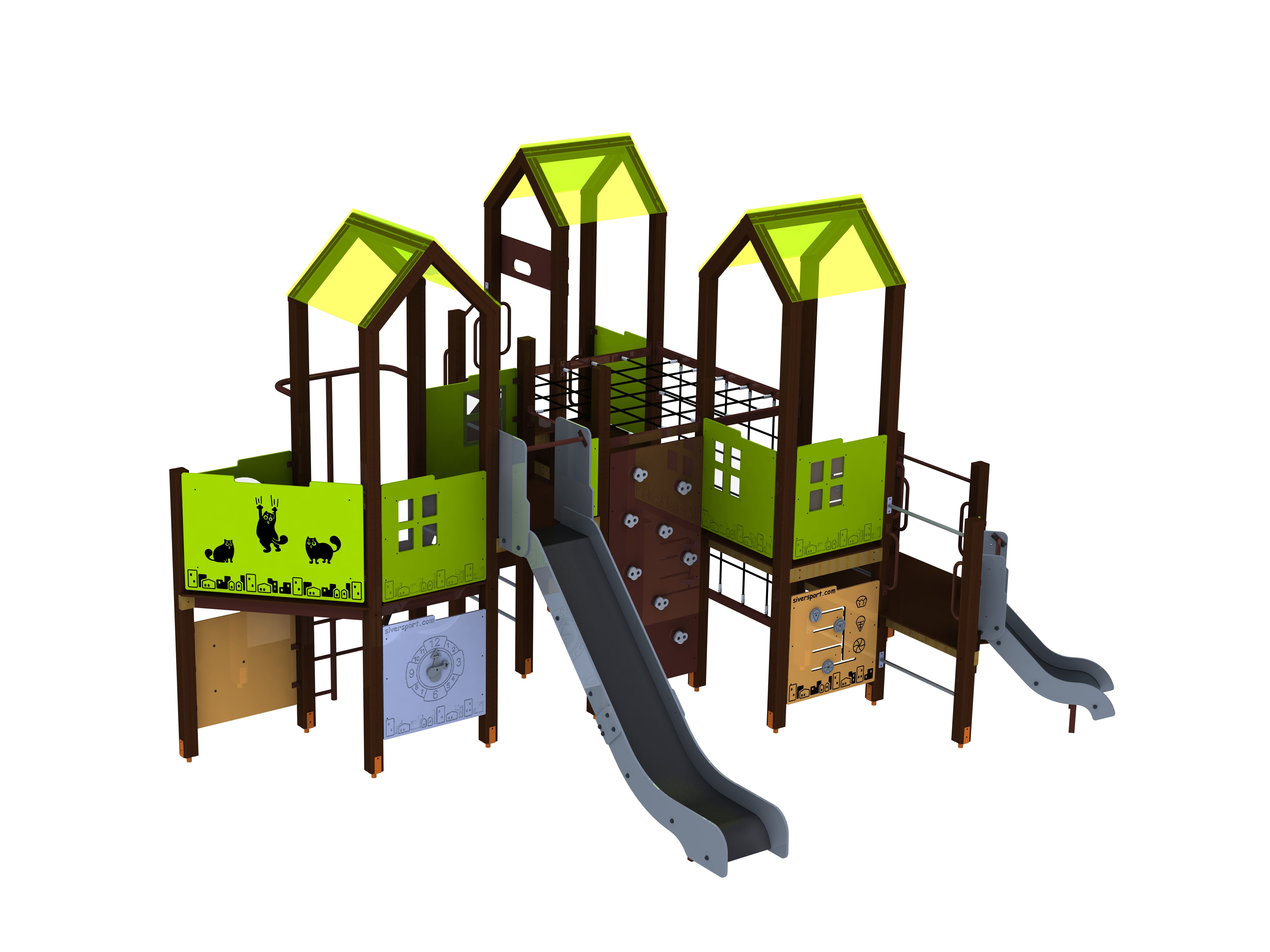 Дитячий ігровий комплекс з HDPE-пластику КА936