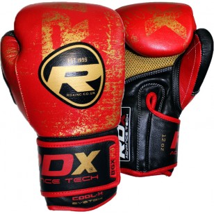 БОКСЕРСЬКІ РУКАВИЧКИ RDX ULTRA GOLD RED