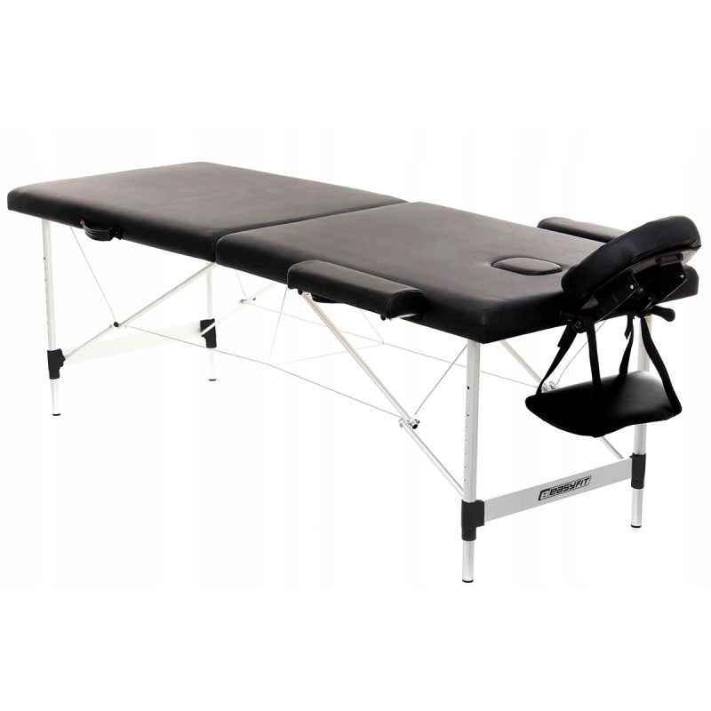 Масажний стіл EasyFit ZenRest-2 кушетка складна Чорна з чохлом