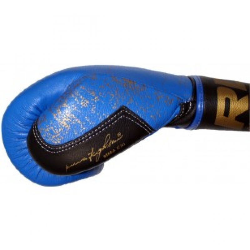 БОКСЕРСЬКІ РУКАВИЧКИ RDX ULTRA GOLD BLUE
