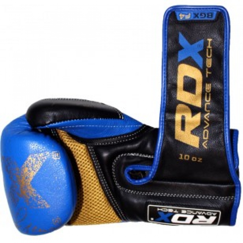 БОКСЕРСЬКІ РУКАВИЧКИ RDX ULTRA GOLD BLUE