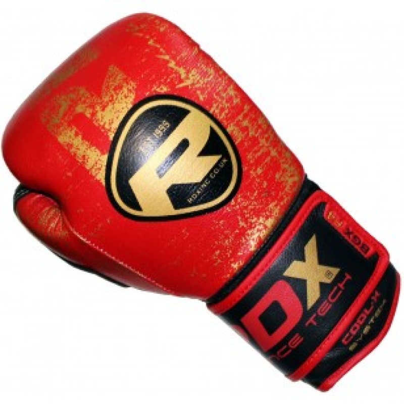 БОКСЕРСЬКІ РУКАВИЧКИ RDX ULTRA GOLD RED