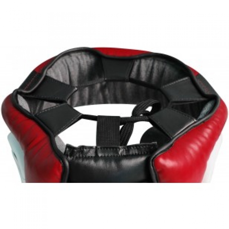Боксерський шолом RDX REX LEATHER RED