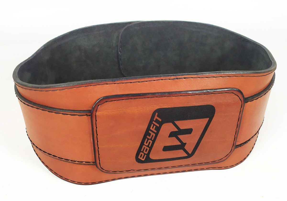 Пояс атлетичний EasyFit Training Belt (коричневий) XL-4XL