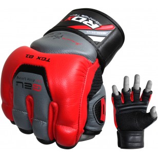 Снарядні рукавиці, битки RDX Leather Red
